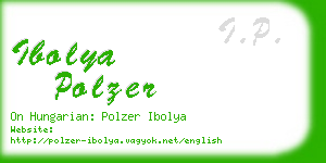 ibolya polzer business card